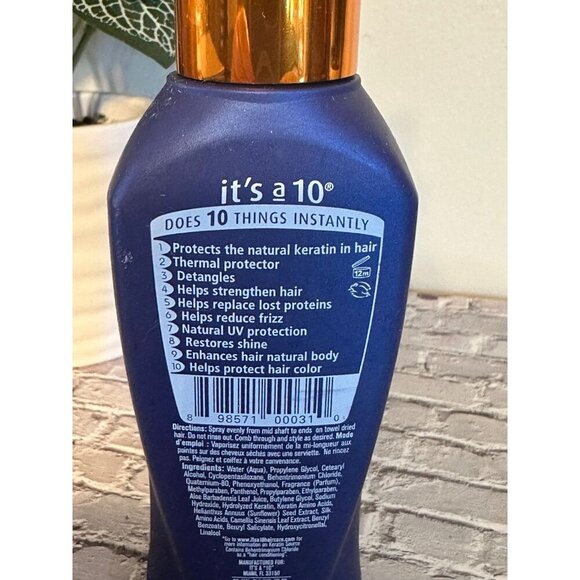 It’s a 10 Miracle Leave In plus Keratin - 4 fl ozs - Picture 3 of 3
